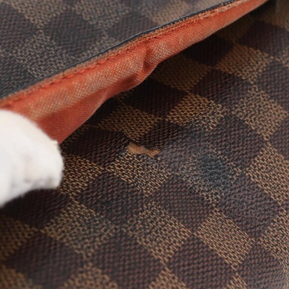 Authentic LOUIS VUITTON Damier Ebene Naviglio Shoulder Bag N45255 LV - Picture 14 of 16